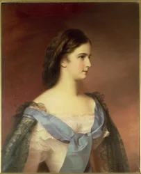 Erzsébet osztrák császárné (1837-98) fiatal nőként